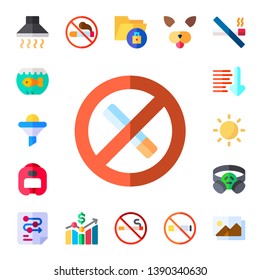filter icon set. 17 flat filter icons.  Simple modern icons about  - hood, aquarium, funnel, no smoking, boxing helmet, sort down, contrast, gas mask, process, data, photography