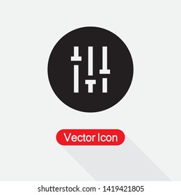 Filter Icon, Settings Icon Vector Illustration Eps10