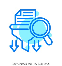 Icono de Filtrar en Ilustración vectorial de forma