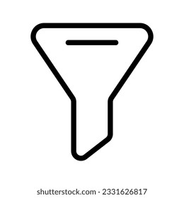 Filter icon. sign for mobile concept and web design. vector illustration
