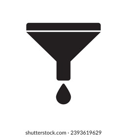 Vector de símbolo de icono de filtro