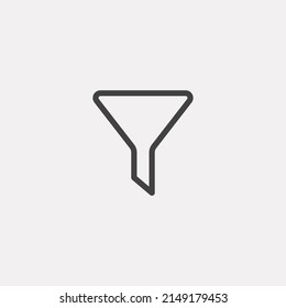 Filter icon sign vector,Symbol, logo illustration for web and mobile