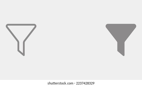 Vector de signo de icono de filtro,Símbolo, ilustración de logotipo para web y móvil