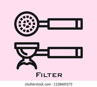 Filter icon signs