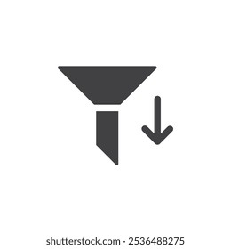 Filtersymbol einfaches Vektorsymbol