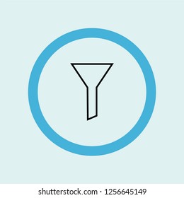 filter icon symbol. Premium quality isolated filter vector icon in trendy style. filter element.
