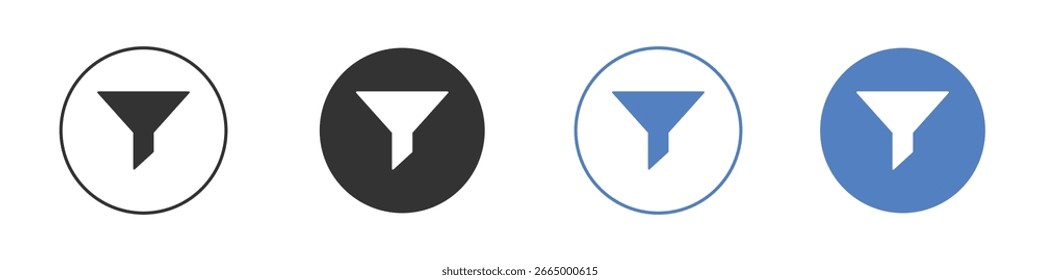 Símbolo de ícono de Filtrar. Elemento de diseño de calidad.