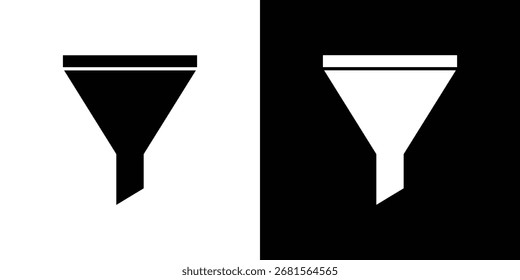 Filter icon symbol for templates, web design and infographics