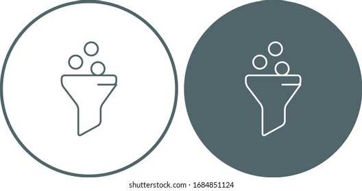 Icono de filtro. Símbolo de filtro. Ilustración del vector
