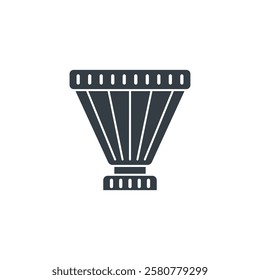 Filter icon symbol vector illustration isolated on white background