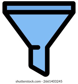 Símbolo de ícono de Filtrar. Ilustración vectorial.