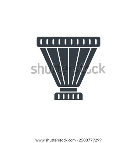Filter icon symbol vector illustration isolated on white background