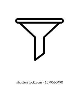 Filter icon in trendy flat style isolated on background.