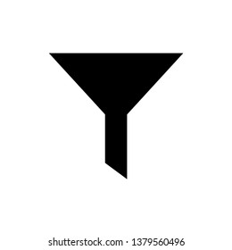 Filter icon in trendy flat style isolated on background.