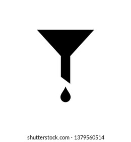 Filter icon in trendy flat style isolated on background.