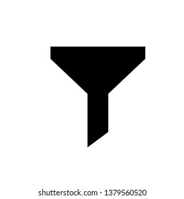 Filter icon in trendy flat style isolated on background.