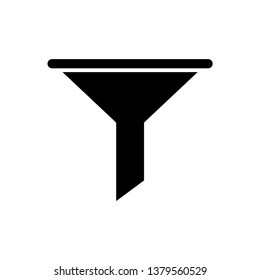Filter icon in trendy flat style isolated on background.