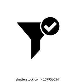 Filter icon in trendy flat style isolated on background.