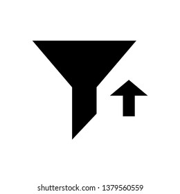 Filter icon in trendy flat style isolated on background.