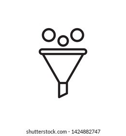 Filter icon in trendy flat style isolated on white background