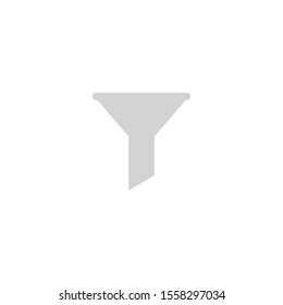 Filter icon in trendy flat style isolated on background. Funnel vector sign template page symbol for your web site design. Vector illustration, EPS10.