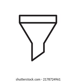 Filter icon in trendy flat style isolated on background. Symbol page icon filter for your website design Filter logo, app, UI icons. Filter icon Vector illustration