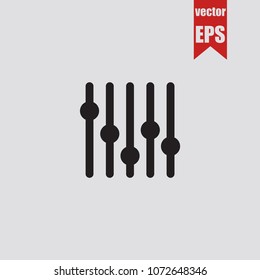 Filter icon in trendy isolated on grey background.Vector illustration.