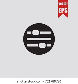 Filter icon in trendy isolated on grey background.Vector illustration.