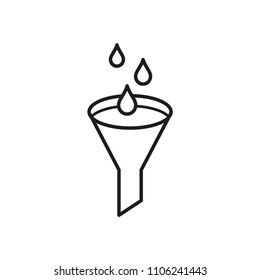 filter icon in trendy line design 