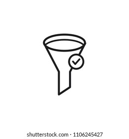 filter icon in trendy line style 