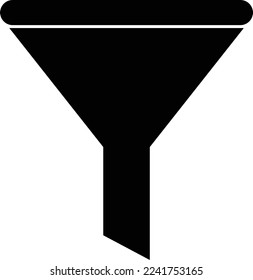 Filter icon in trendy style isolated on background . Funnel icon