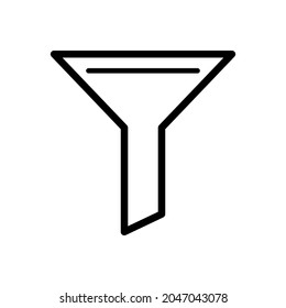 Icono de filtro en la ilustración de diseño vectorial de moda