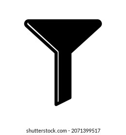 Icono de filtro en la ilustración de diseño vectorial de moda 