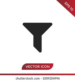 Filter icon vector