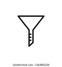 Filter icon vector