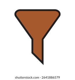 filter icon vector for any purposes, eps 10 .icon vector color aris