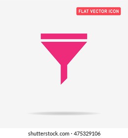 Filter icon. Vector concept illustration for design.