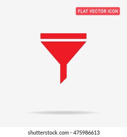 Filter icon. Vector concept illustration for design.