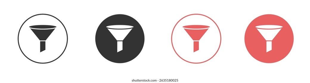 Filter icon vector design template simple and clean style