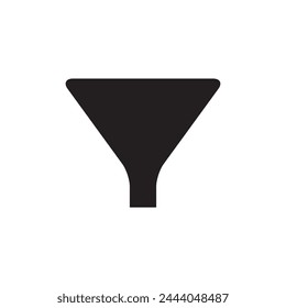 Filter icon vector flat simple illustration on white background..eps