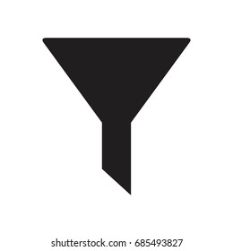 filter icon vector funnel