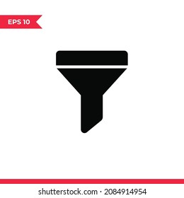 Filter icon vector. Funnel sign