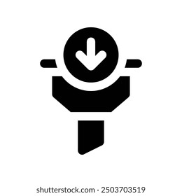 filter icon. vector glyph icon for your website, mobile, presentation, and logo design.