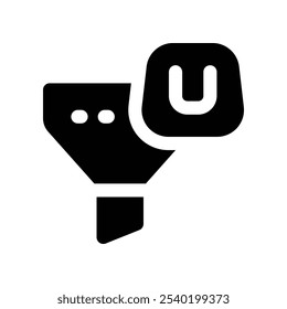 Filtersymbol. Vektorsymbol für Ihre Website, Ihr Handy, Ihre Präsentation und Ihr Logo-Design.
