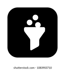 Filter icon. Vector illustration