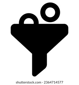 elemento de activo de ilustración de vector de icono de filtro