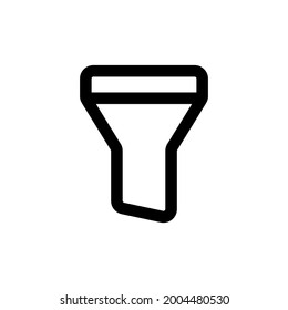 filter icon and  Vector illustration isolated on a white background. Premium quality for mobile apps, user interface, presentation, and website. pixel perfect icon