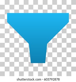 Filter icon. Vector illustration style is flat iconic symbol with gradients, transparent background. Designed for web and software interfaces.