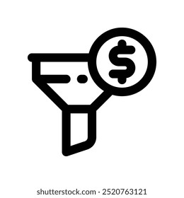 filter icon. vector line icon for your website, mobile, presentation, and logo design.