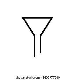 Filter icon vector on white background